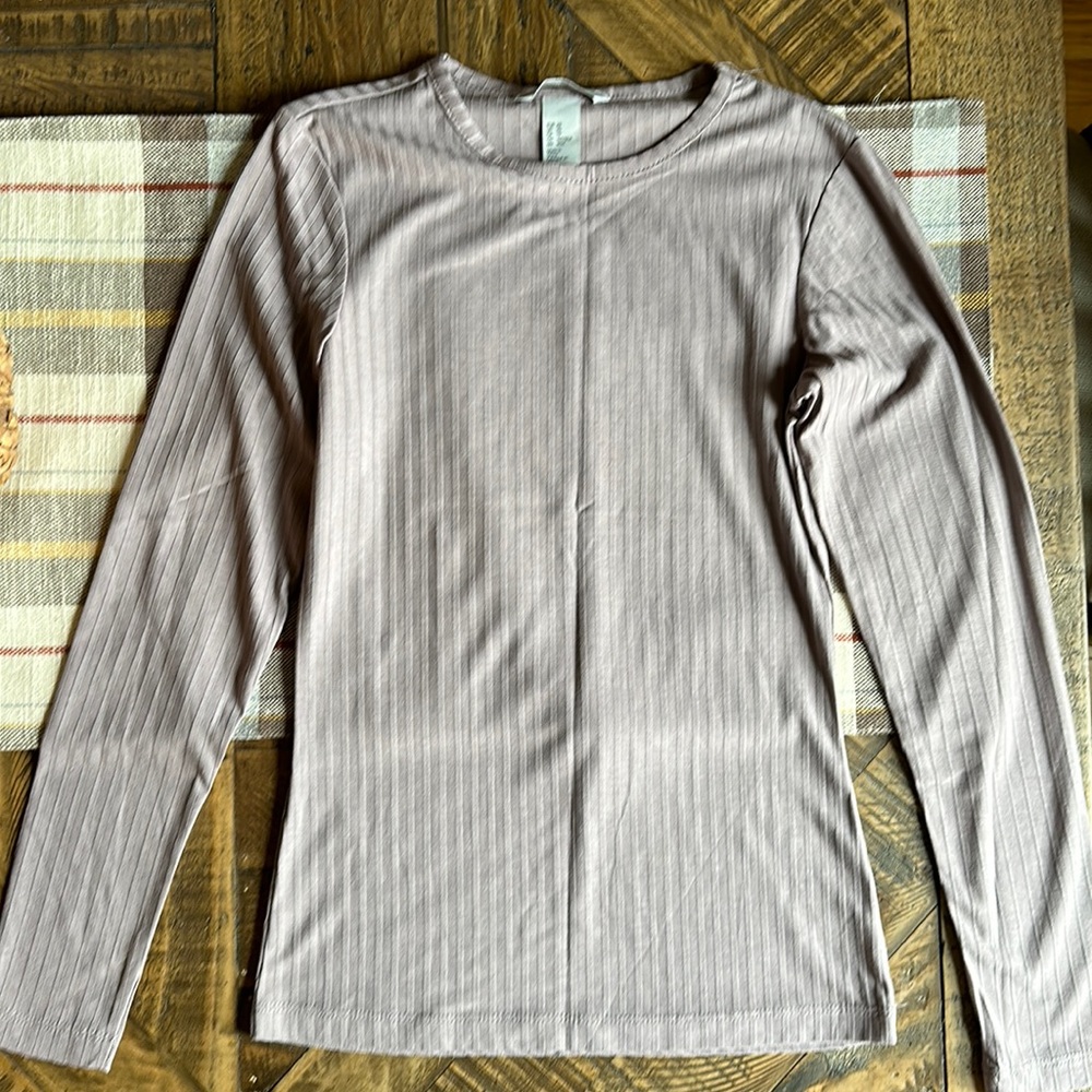 Lilac long sleeve top from H&M